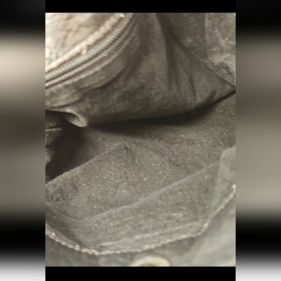 Vintage leather navy/black satchel by‎ Carla Mancini - Picture 2 of 7